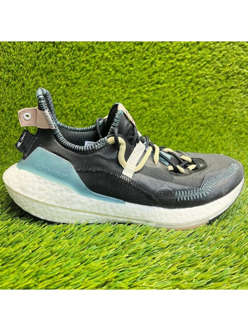 Adidas UltraBoost 21 Mens Size 7 Black White‎ Athletic Running Shoes Sneakers